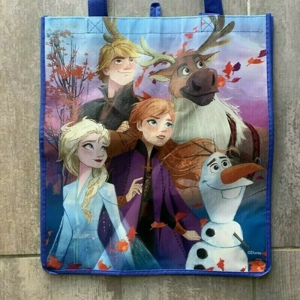FROZEN II 2 Reusable TOTE Bag Anna Elsa Olaf Disney Collectible Travel NEW